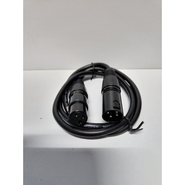 kabel audio xlr cow dan cew conektor 3m 3 meter cabel audio