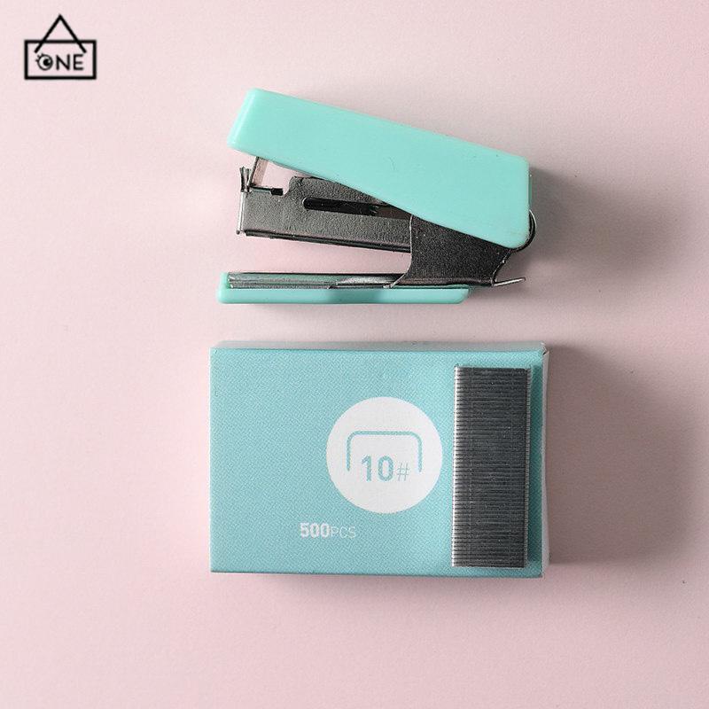 COD❤️stapler staple cute set Stapler Mini Set Staples Perlengkapan Kantor  Mengikat Logam Kreatif-A.one