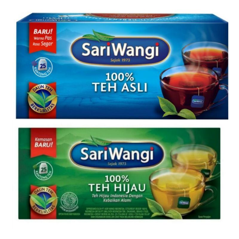 

Teh Celup Original Teh Hijau Sariwangi 25pcs