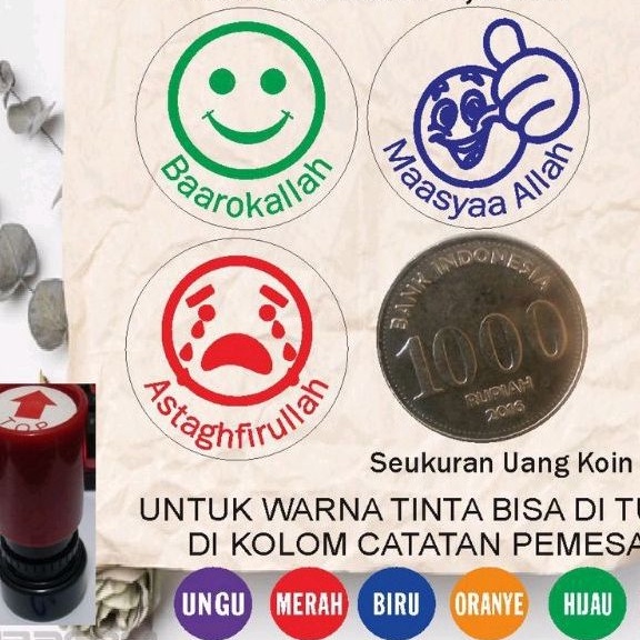 

Eceran Stempel Emot CUSTOM