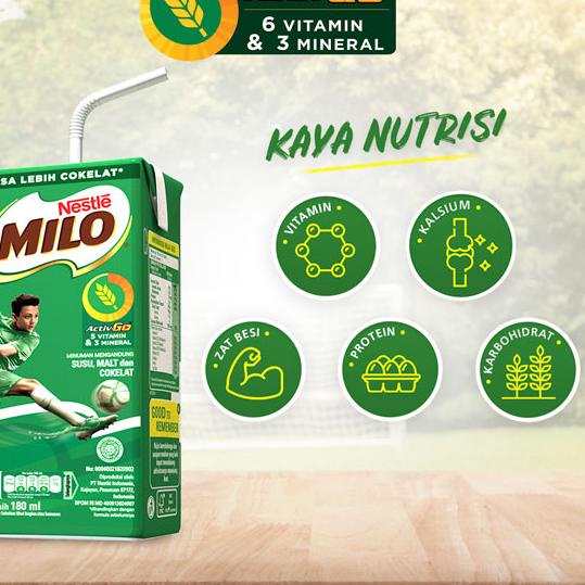 

↚ MILO ACTIV-GO UHT Susu Coklat 180ml - 4 pcs ザ