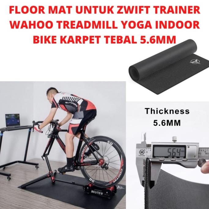 Floor mat untuk ZWIFT trainer wahoo treadmill yoga indoor bike karpet