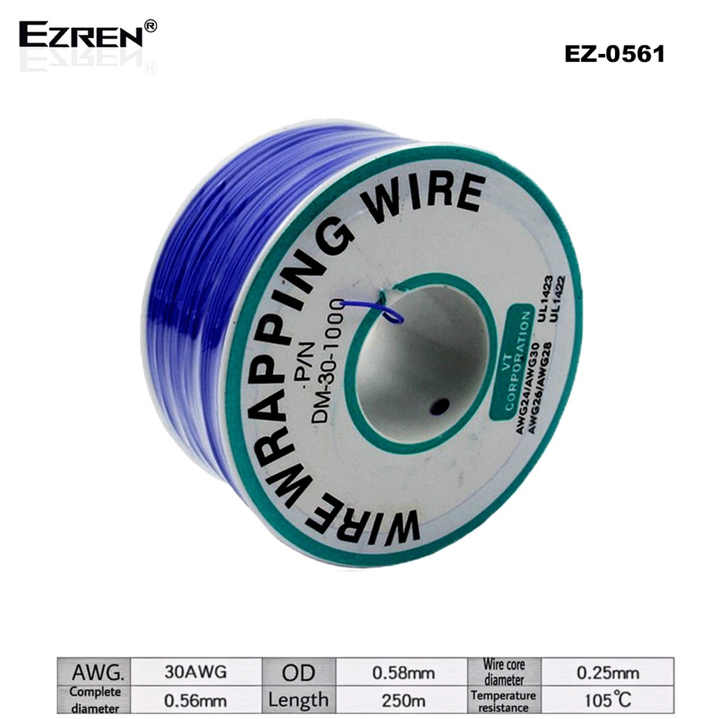 Ezren EZ-0561 Wire Wrapping Kawat Jumper Kabel PCB Breadboard Wrapping - Ungu