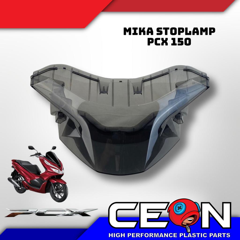 Mika Cover Stoplamp Honda PCX 150 New Lokal PNP Smoke / Tutup Lampu / Stoplamp - Charmoto