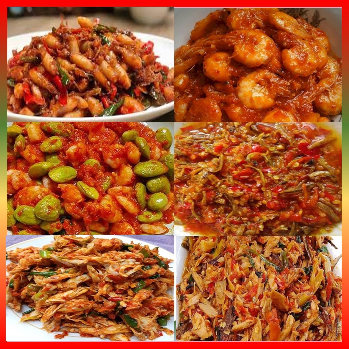 

Sambal Cumi/Sambal Udang/ Sambal Petai/petai/Sambal Ayam Suwir/ /Sambal teri /sambal jengkol