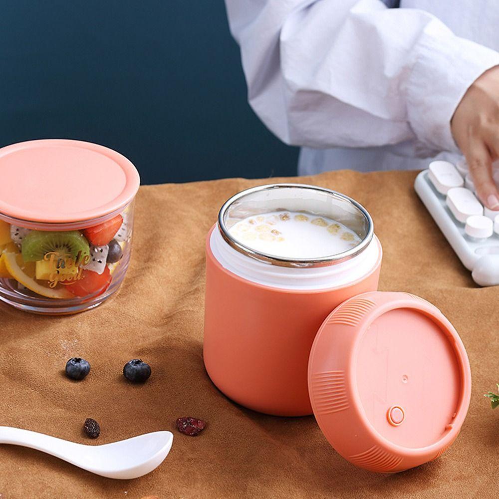 R-FLOWER Lunch Box Microwavable Stainless Steel Untuk Anak Double-layer Wadah Makanan