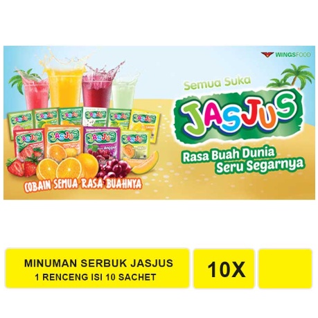 JASJUS MINUMAN SERBUK SACHET 1 RENCENG ISI 10