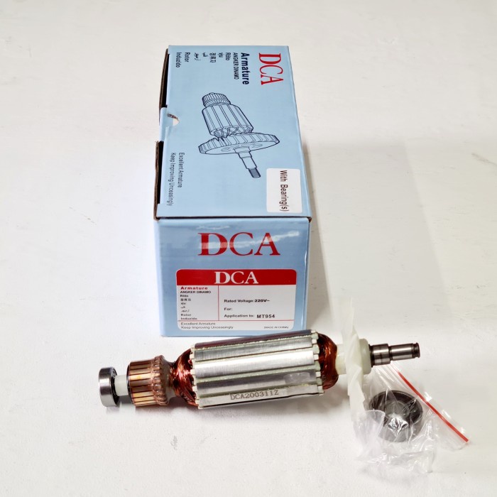 ARMATURE MT954 ANGKER UNTUK GURINDA MAKTEK 4IN dan Sejenisnya Merk DCA
