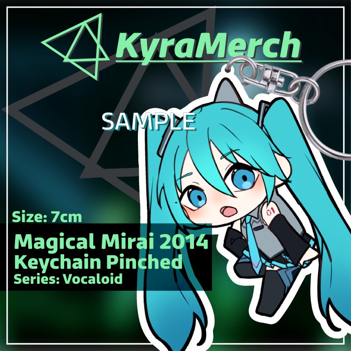 Keychain Pinched Hatsune Miku Magical Mirai 2014
 | KyraMerch Anime Fanmerch Dealer