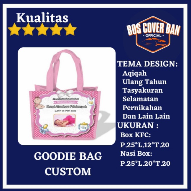 souvenir Pernikahan Aqiqah tas Goodie Bag Custom