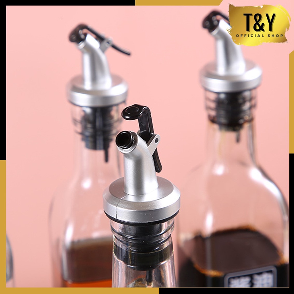 T&amp;Y Tutup Botol Multifungsi Wine Kecap Madu Sirup Minyak Wine Spirit Liquor Bahan Rubber &amp; Stainless Steel Flow Bottle Pourer