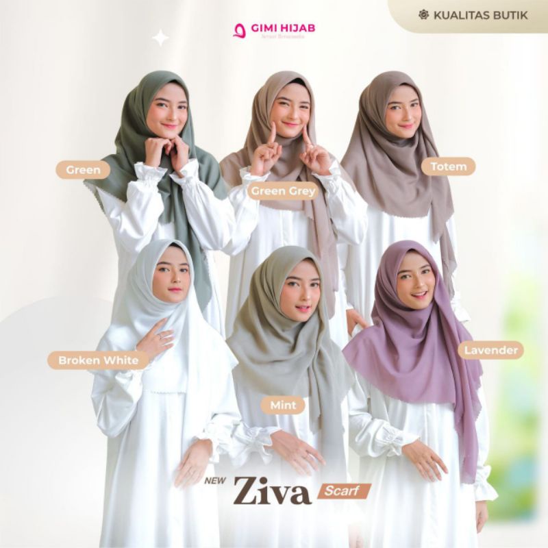 Hijab Segi Empat Ziva Scarf by Gimi Hijab