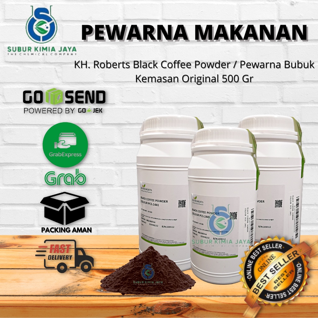 

Black Coffee Powder Colour FOOD Grade 1441 - KH Roberts 500 gr