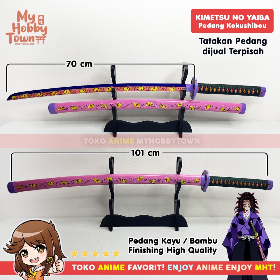 Replika Pedang Bambu Demon Slayer Kimetsu no Yaiba Kokushibou Nichirin