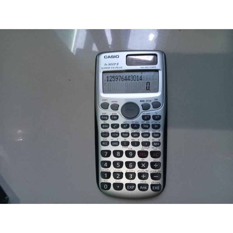 

kalkulator casio fx-3650 pII