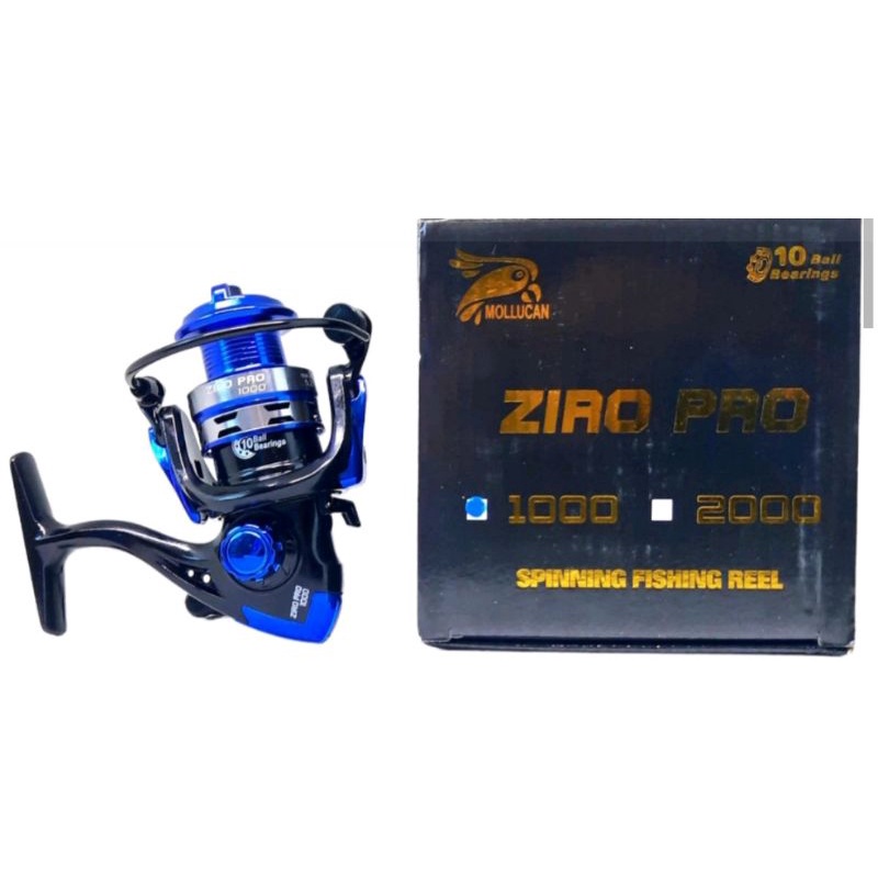 reel mollucan ziro pro 1000,2000,3000 10bb