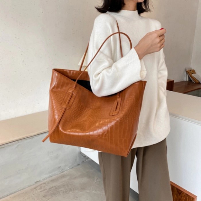 Totebag Tas Bahu Totebag Wanita Import Kapasitas Besar