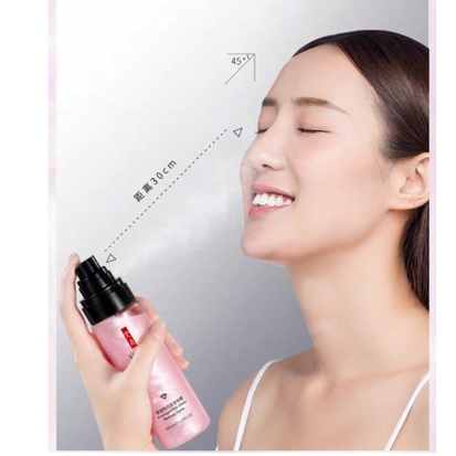 BPOM Veze Makeup Spray Ambilight Pink Shiny Mengontrol Minyak Tahan Air 100ML CJR