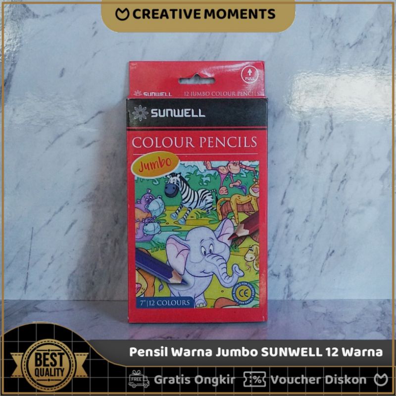 

Pensil Warna Jumbo Sunwell 12 Warna