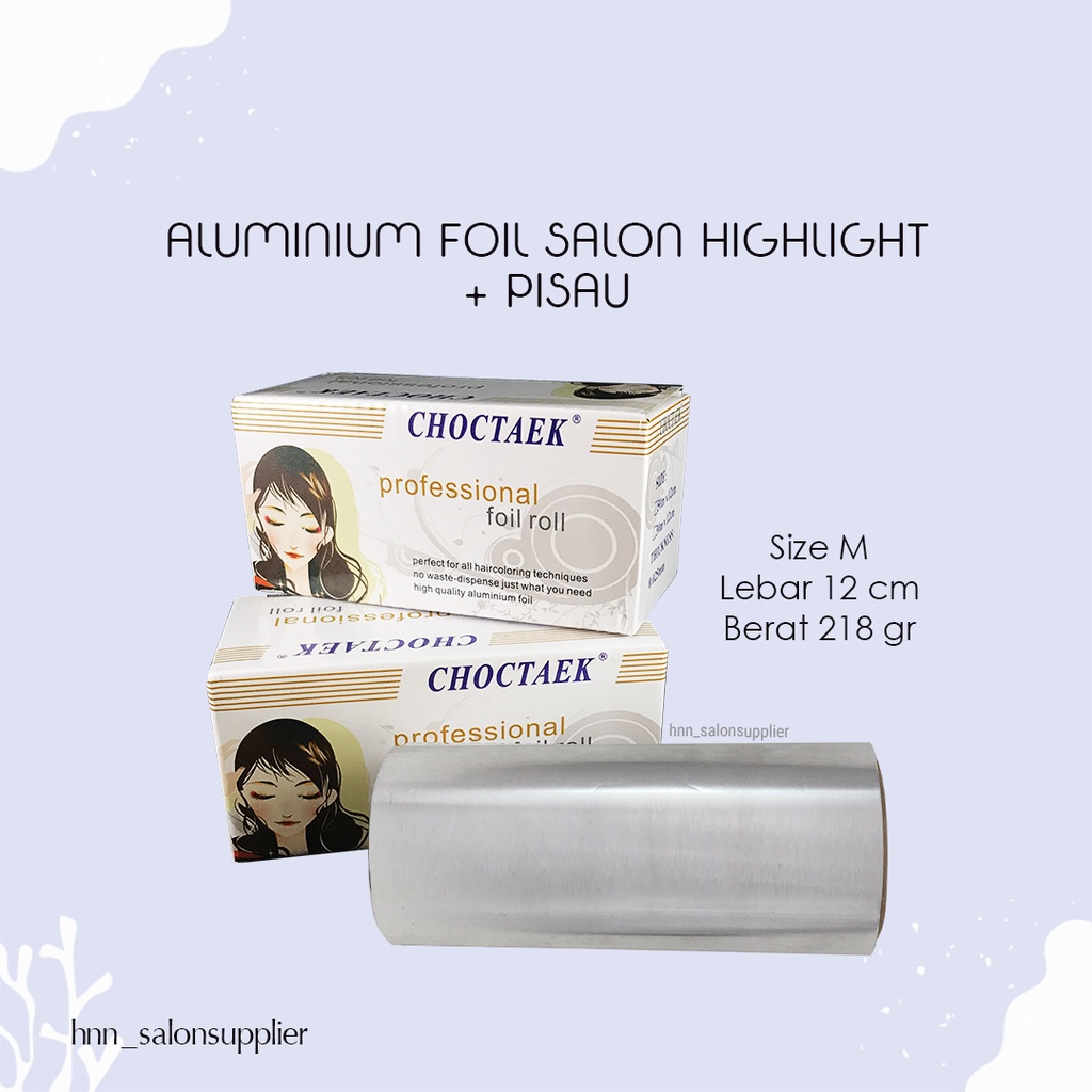 Aluminium Foil Roll Semir Cat pewarnaan Salon Highlight