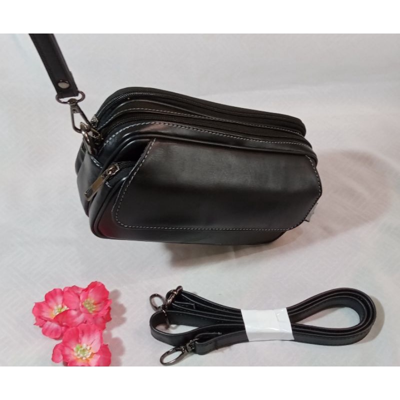 Tas Kulit Clutch Selempang Multifungsi Wanita Kulit Asli