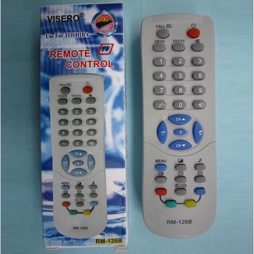 Remote Control Universal Remot Televisi Multi Seri RM-126B Cocok Untuk Tv Tabung Toshiba