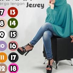 Hijab/Jilbab Fatimah Bergo Lengan Jersey
