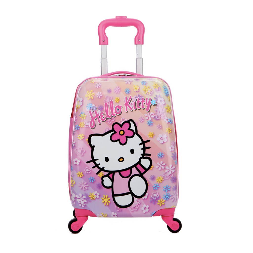 NAOMI - Tas Koper Anak Rectangle Motif Kartun - Koper Roda Empat _ Koper Tas Sekolah - Tas Travel Anak - Koper Plastik Koper Kabin Pesawat - Tas Berlibur