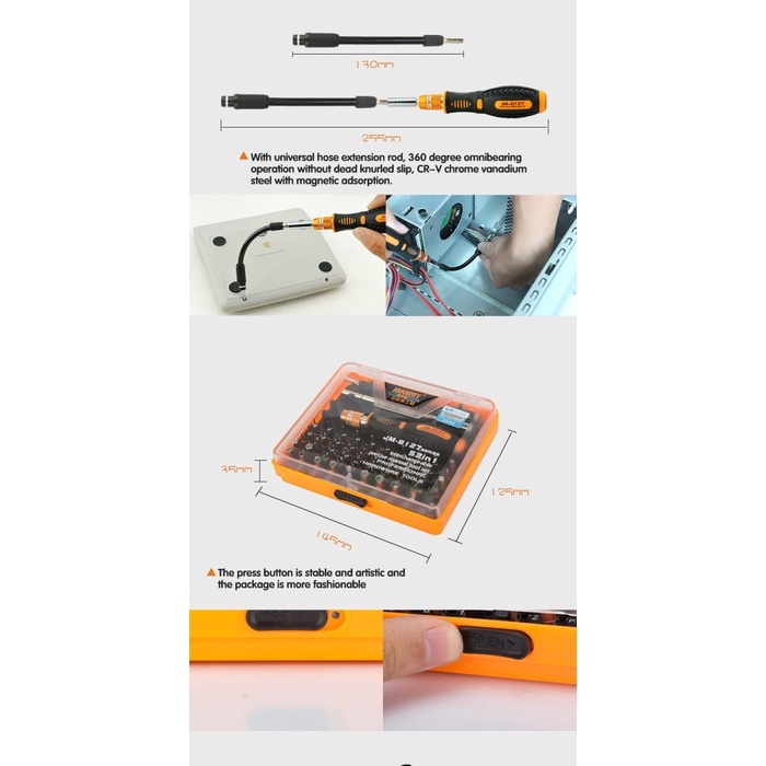 Jakemy JM-8127 53 in 1 Obeng Set Handphone