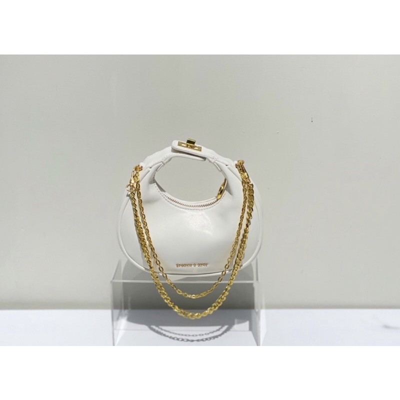 Tas Wanita Charles & Keith CK Mini Crescent Hobo Bag