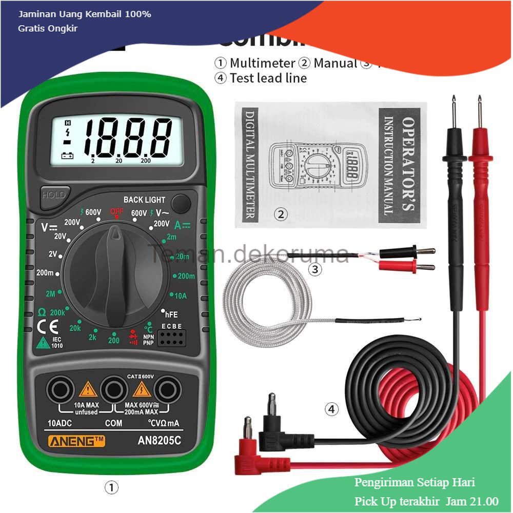 TD- PR2 ANENG Digital Multimeter Voltage Tester - AN8205C