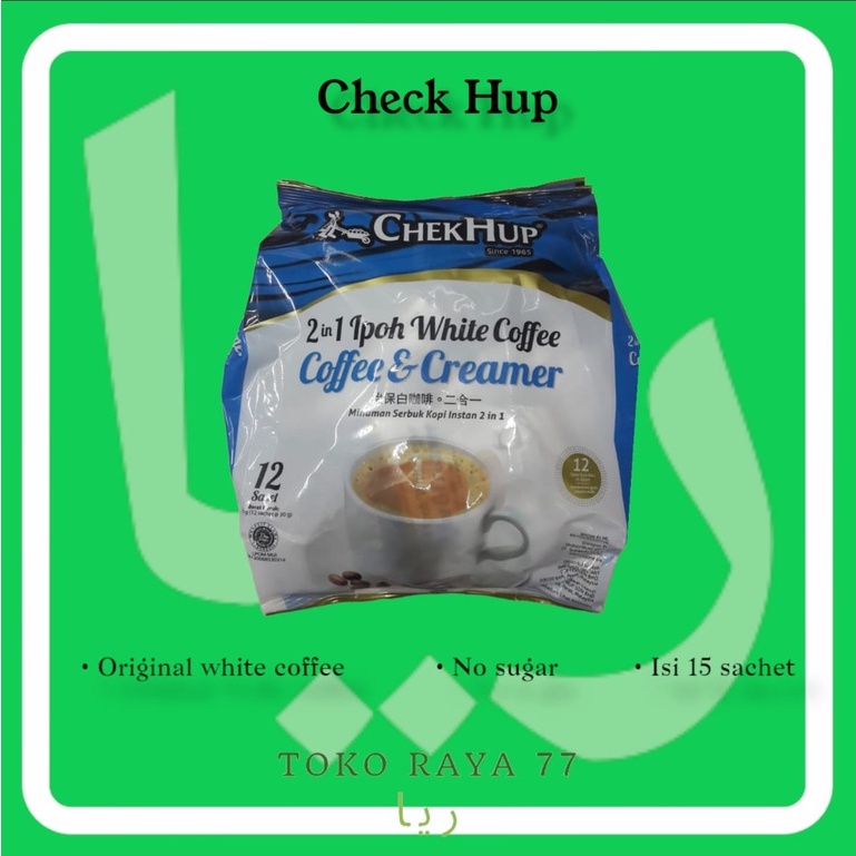 

Chek Hup Ipoh White Coffee 2 In 1 / ChekHup Kemasan Biru Isi 15 Sachet