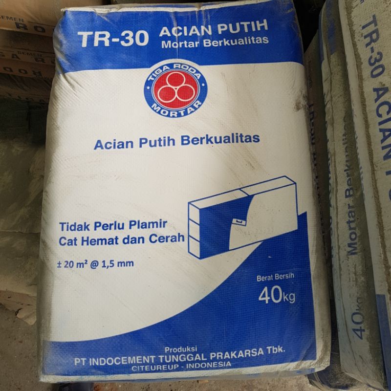 New TR 30 SEMEN ACIAN PUTIH 1SAK 40KG Termurah