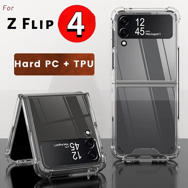 Case TPU Transparan Lipat Cover Samsung Galaxy Z Flip 4