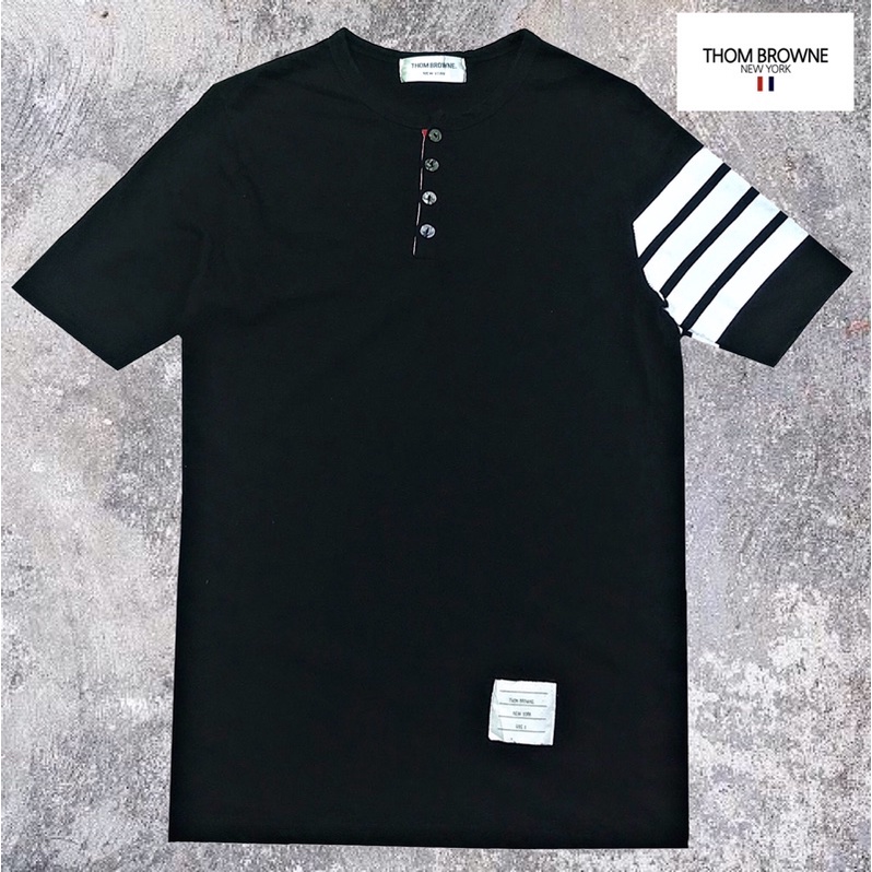 Thom Browne 4 Bar Stripe Tshirt