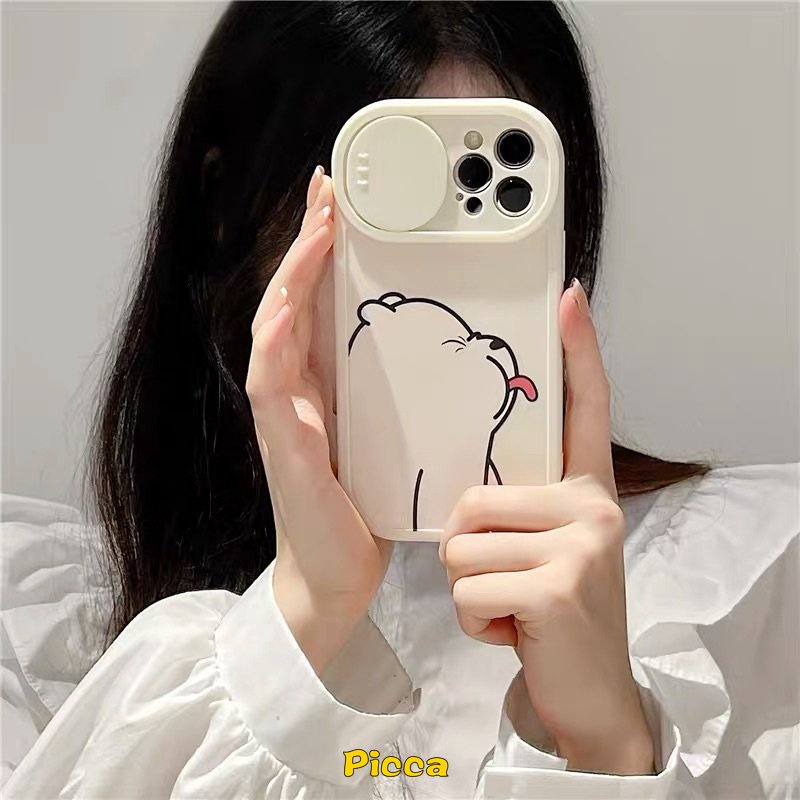 Soft Case Pelindung Lensa Kamera Motif Kartun We Bare Bears Untuk IPhone 11 Pro MAX 7 8 Plus XR 12 13 Pro MAX 7Plus 8Plus 11 X XS MAX