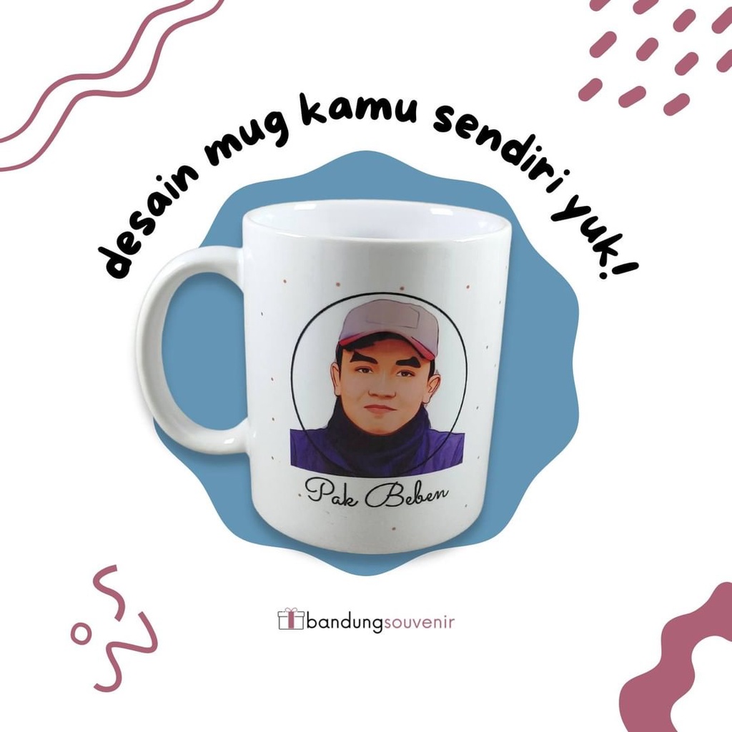 Jual Souvenir Mug / Gelas Custom Standar Shopee Indonesia