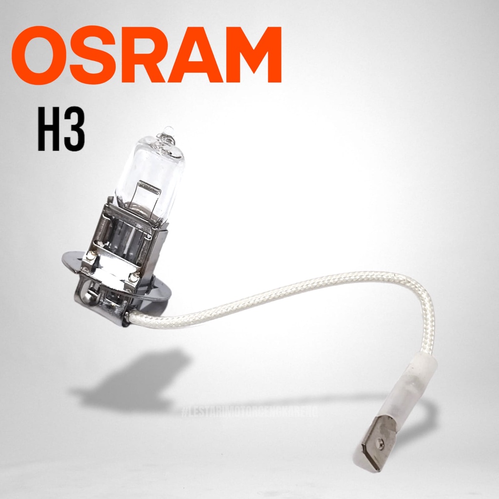 BOHLAM LAMPU HALOGEN MOBIL TEMBAK OSRAM H3 12V 55W ASLI GERMANY