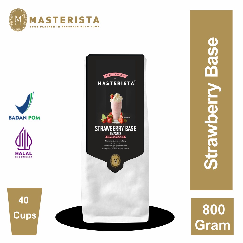 Masterista Bubuk Minuman Strawberry Base Masterista 800gr