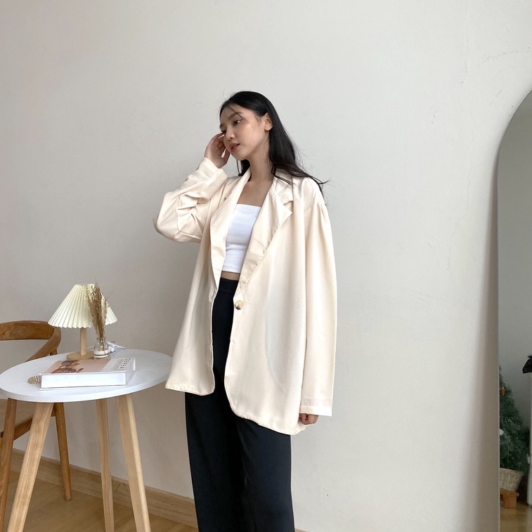 Anza Oversize Blazer - Blazer Kantor - Blazer Kasual Wanita