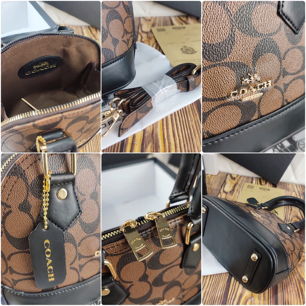 Tas Alma COACH Import UK Medium KUALITAS PREMIUM KODE 1791 - FREEBOX KOMPLIT - nagitabags - kalenshop KODE 1791