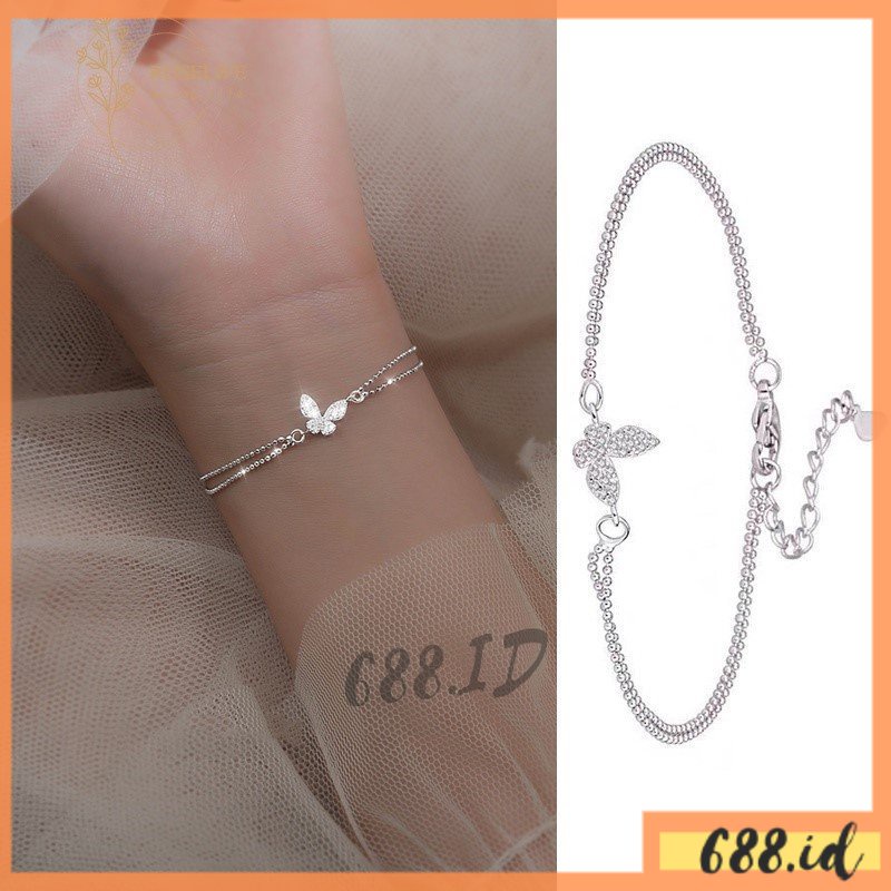 Gelang Kupu-kupu Butterfly untuk Wanita Fashion Korea Elegan Cantik GL 07