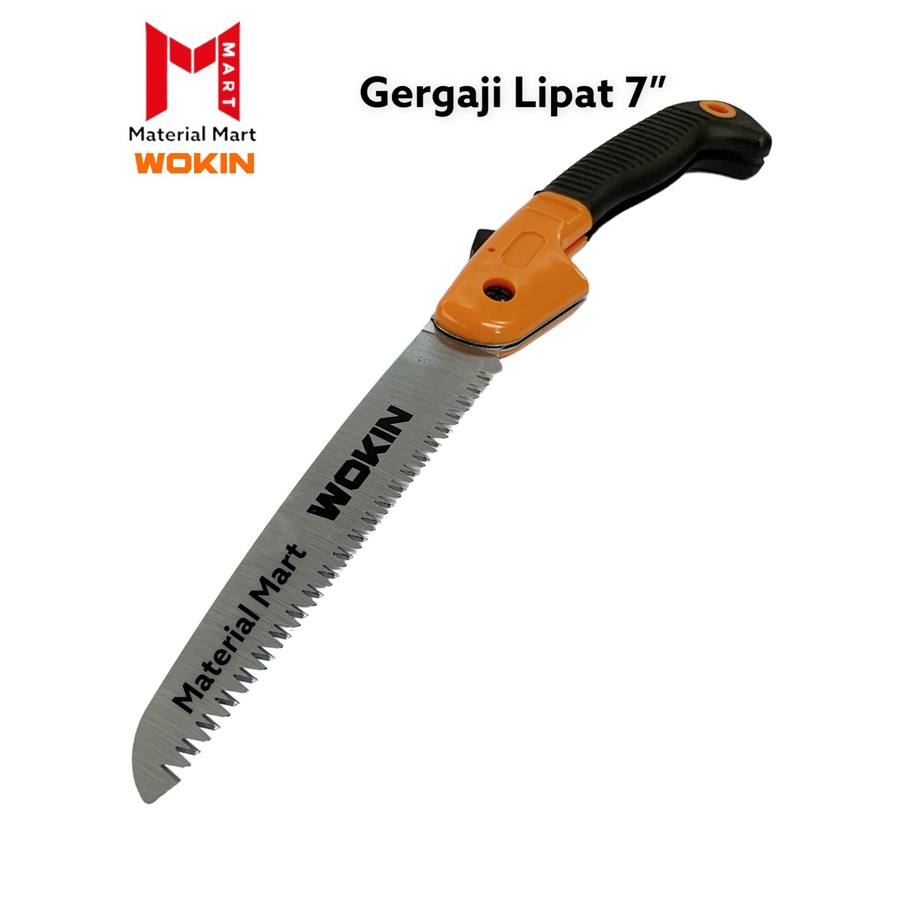 Gergaji Lipat 7 Inch | Foldable Saw Wokin 7&quot; | Alat Potong Ranting Pohon | Material Mart