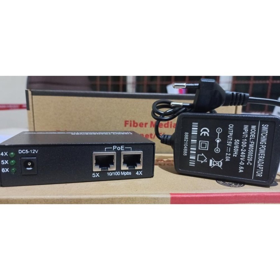 Fiber Optic Converter 2RJ45 3SC Single Mode 10/100Mbps Ethernet Switch