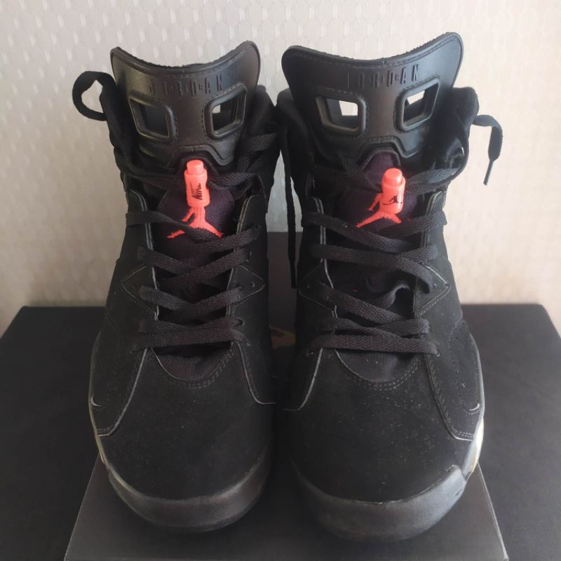 Air Jordan Retro 6 Infra Red Black Authentic Original