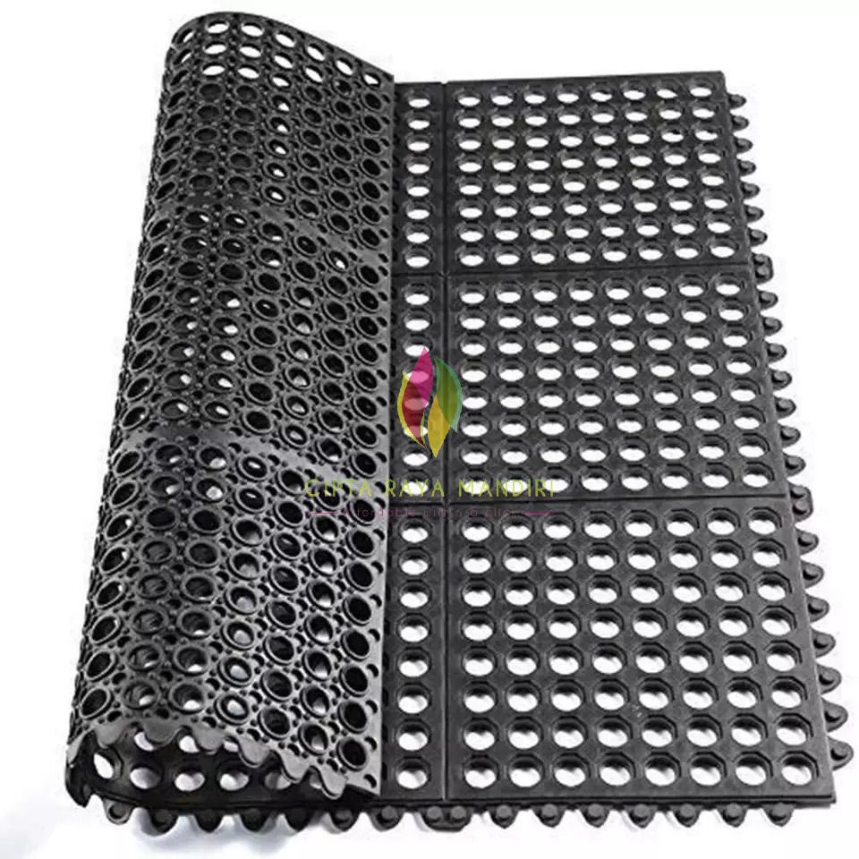 Karpet Karet Keset Anti Slip Kamar Mandi 90 x 90