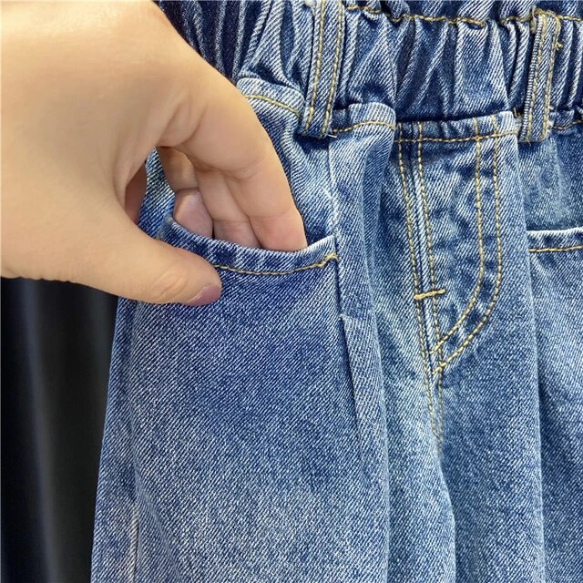 Highwaist Jeans Anak 7-9Tahun KEKINIAN / Kulot Jeans Anak Perempuan / Kulot Jeans Anak Perempuan