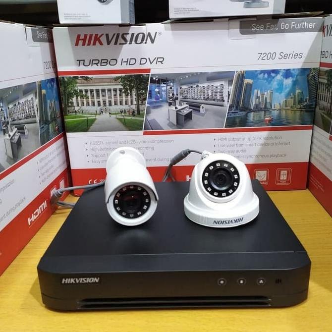 Paket CCTV Hikvision 2 Kamera CCTV Hikvision 2 MP Garansi 2 Thn