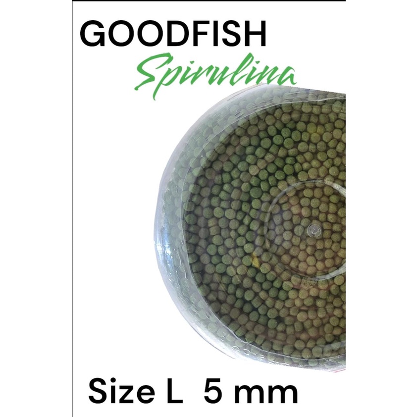 GOODFISH SPIRULINA .1.25  KG 5MM Pelet Pakan Ikan Koi Koki Louhan Kasa