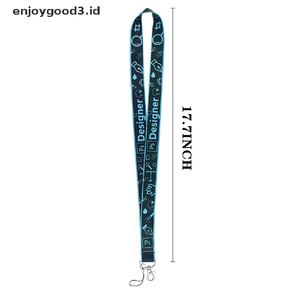 Tali Lanyard Gantung Leher Holder Kartu ID / Handphone Motif Kartun